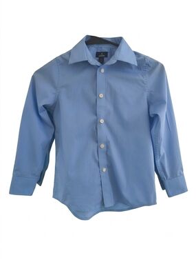Size XS (6-7) Stafford Boys Light Blue Button-Down Dress Shirt